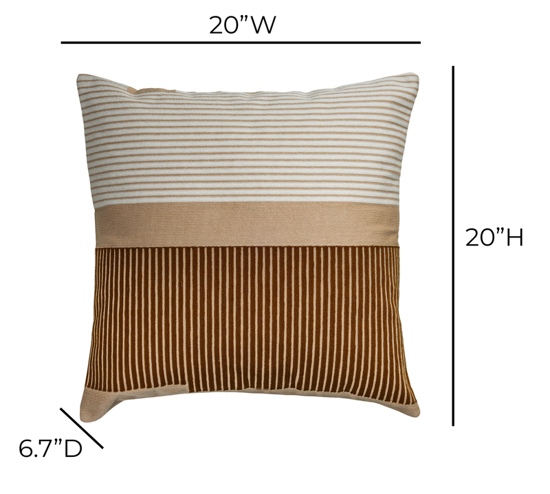 Deco 20 inch Square Throw Pillow-zoom-