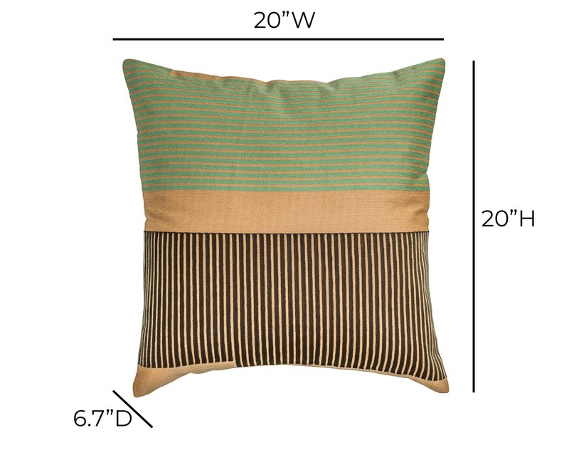Deco 20 inch Square Throw Pillow-zoom-