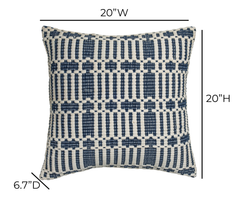 Maresh 20" Square Woven Throw Pillow