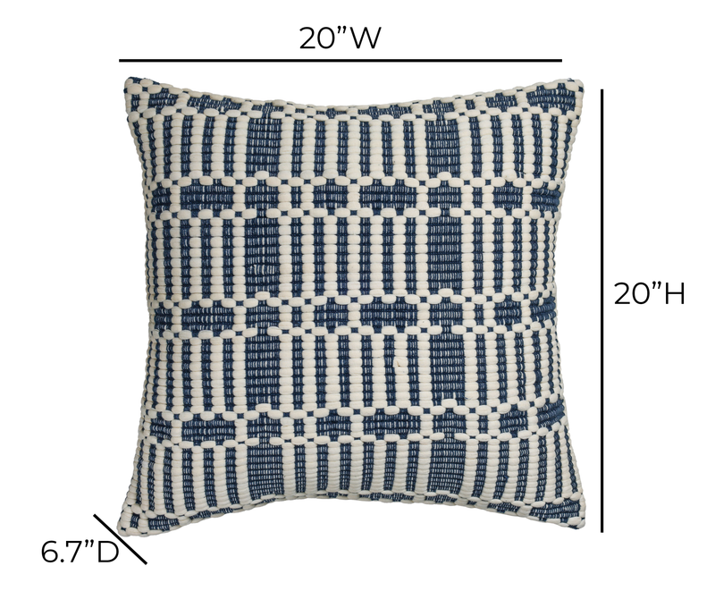 Maresh 20" Square Woven Throw Pillow-zoom-