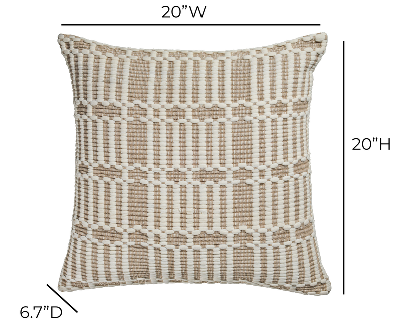 Maresh 20" Square Woven Throw Pillow-zoom-