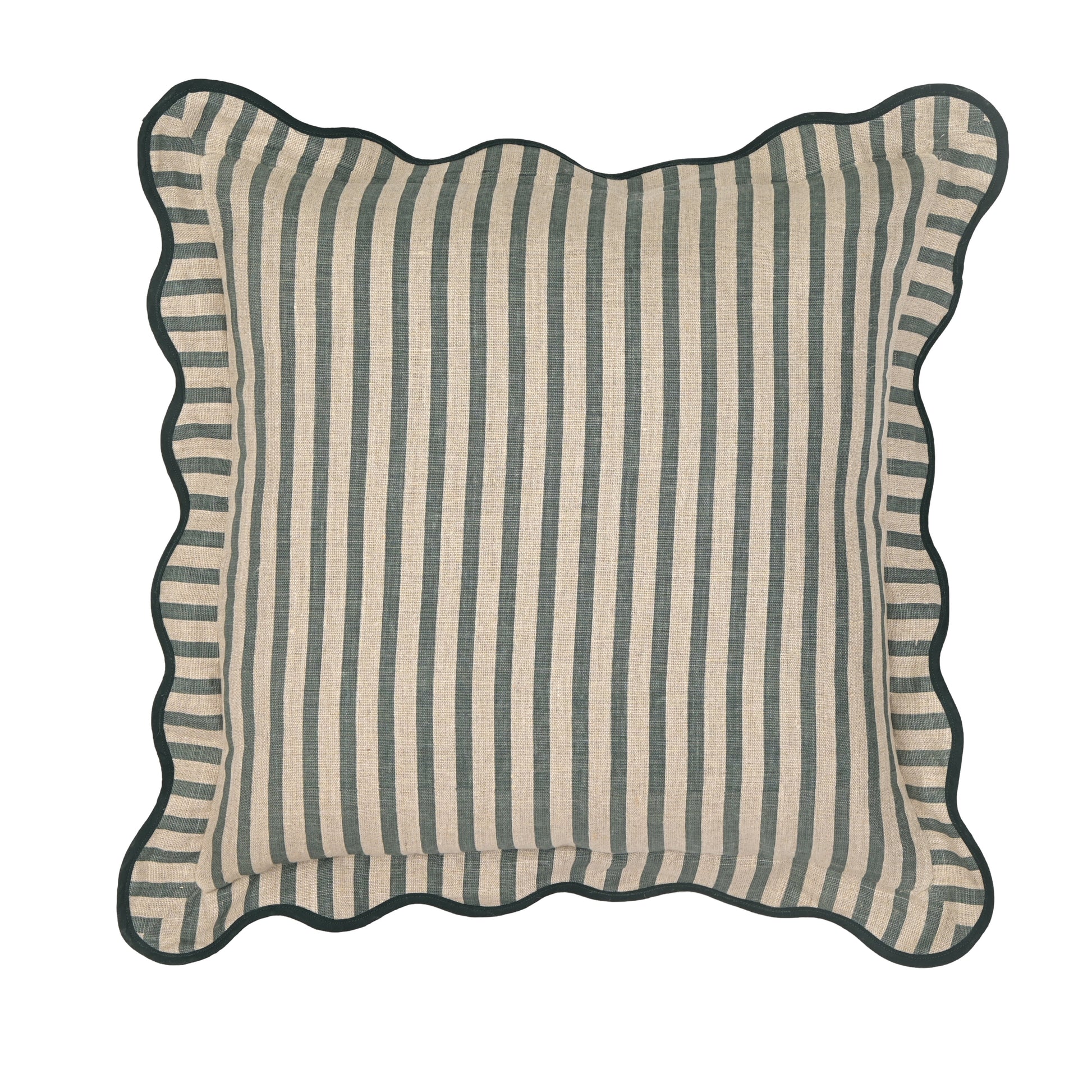 Striped 20" Linen Throw Pillow