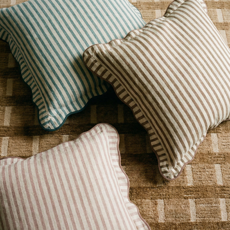 Striped 20" Linen Throw Pillow-zoom-