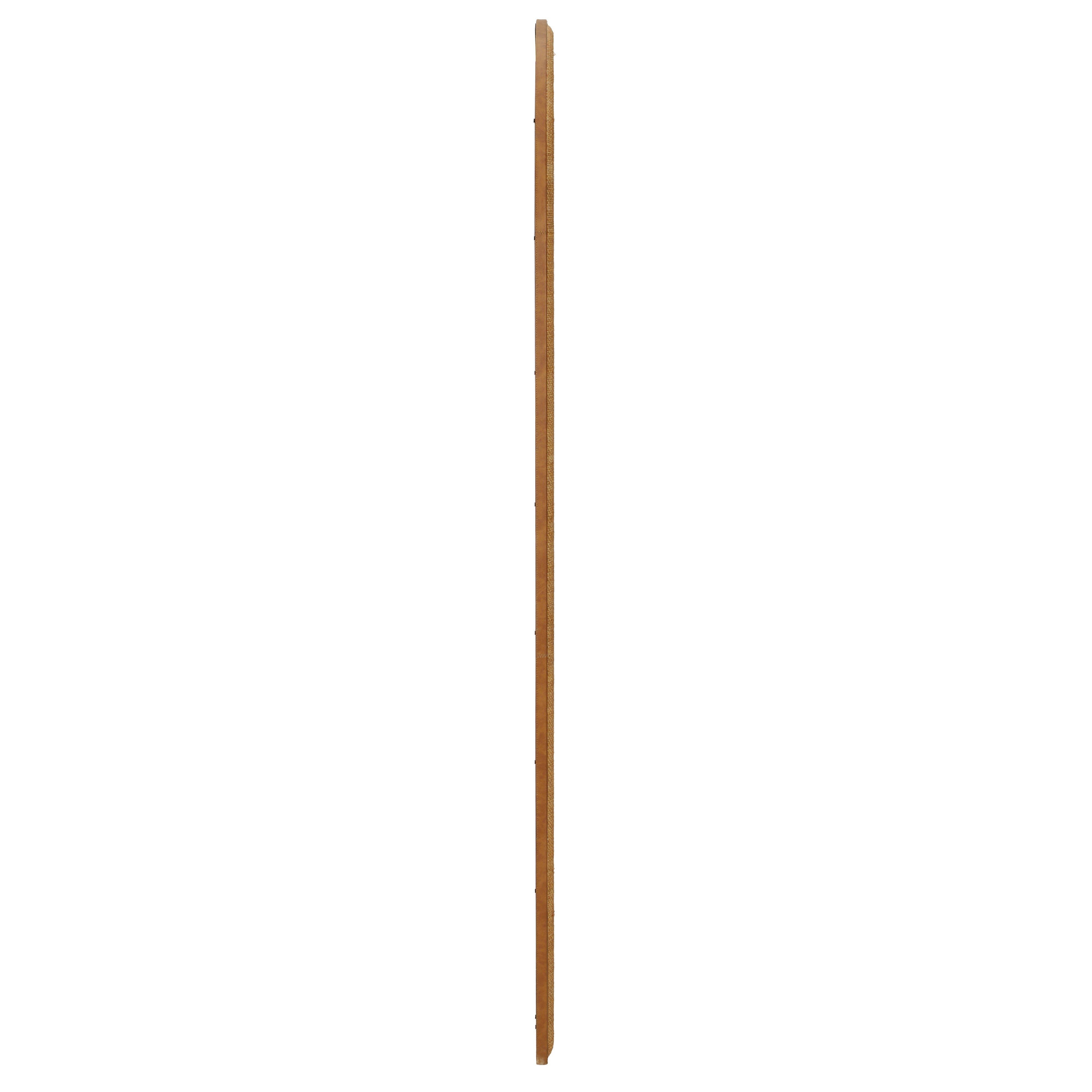 Arch 72" Natural Raffia Contract-Grade Floor Mirror