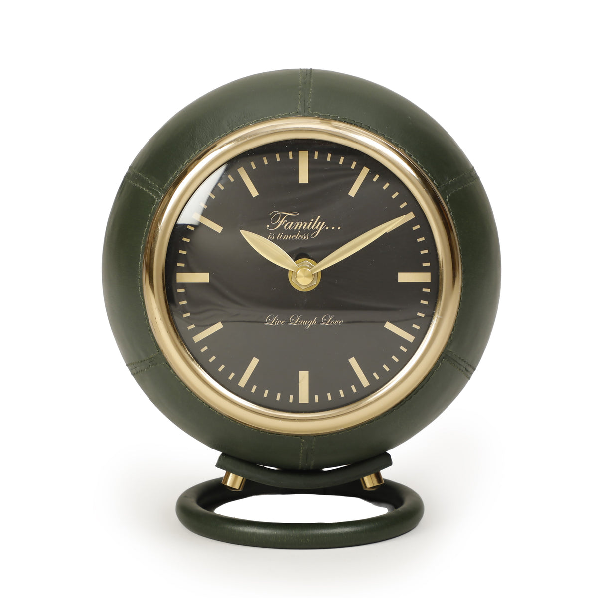 Draper Dark Green Contract-Grade Standing Accent Clock