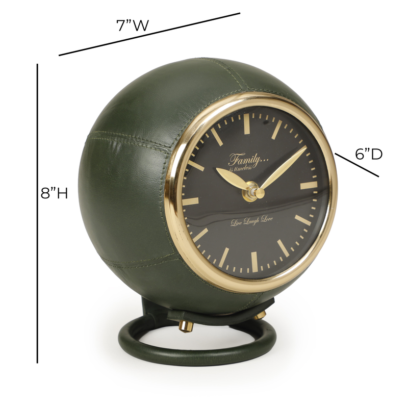 Draper Dark Green Contract-Grade Standing Accent Clock-zoom-