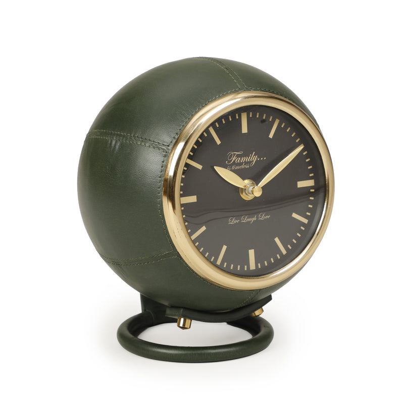 Draper Dark Green Contract-Grade Standing Accent Clock-zoom-