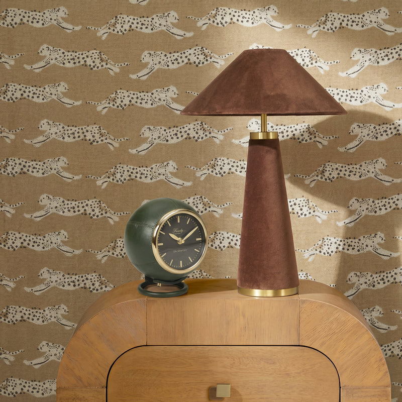 Draper Dark Green Contract-Grade Standing Accent Clock-zoom-