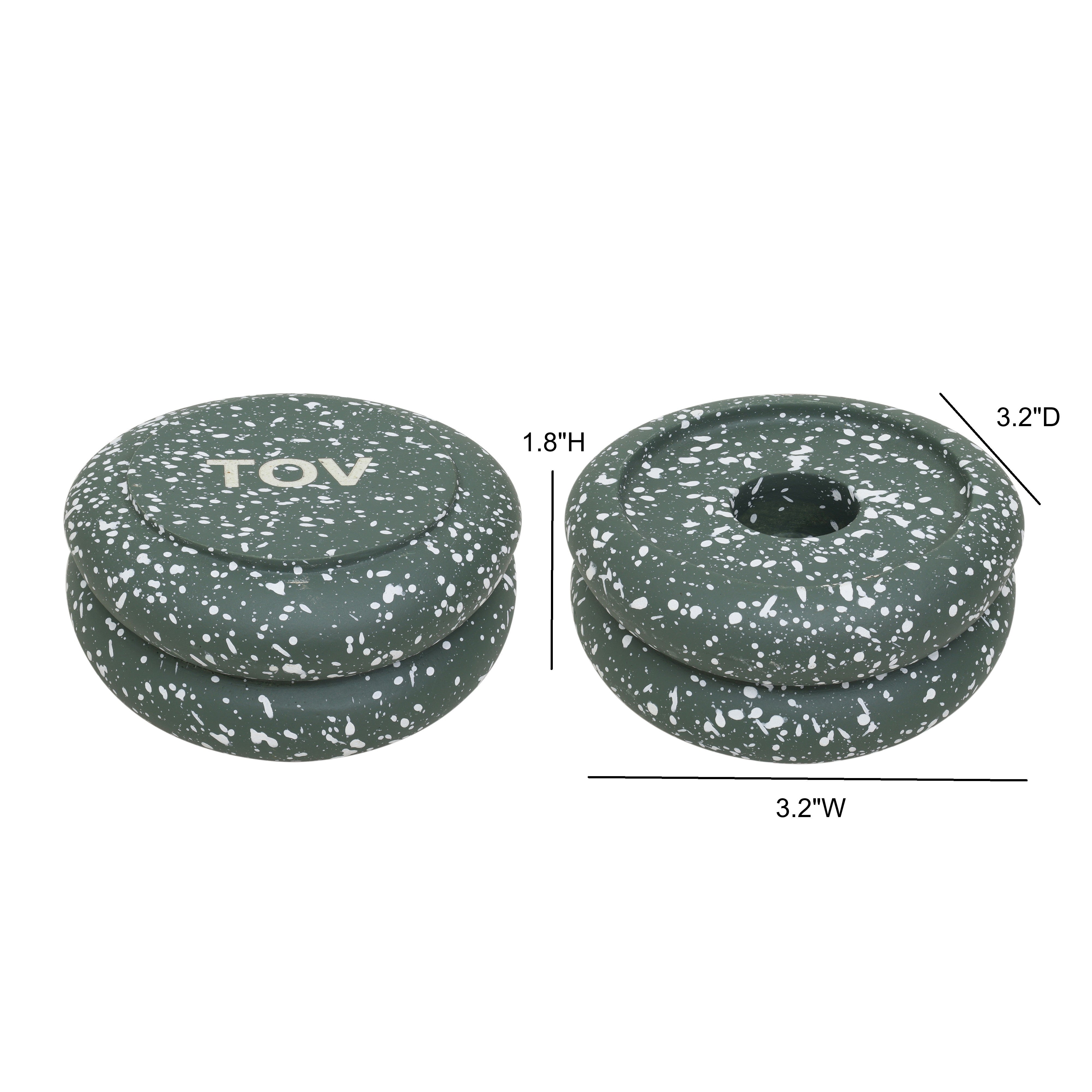 Gabby Stacking Candle Holder - Set of 2