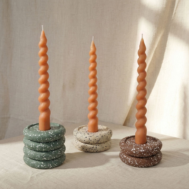 Gabby Stacking Candle Holder - Set of 2-zoom-
