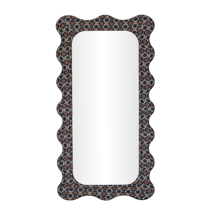 Charlene 39"X75" Squiggle Wall Mirror-zoom-