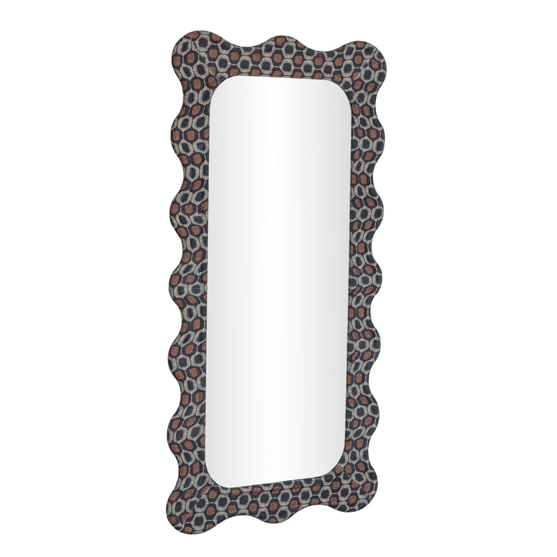 Charlene 39"X75" Squiggle Wall Mirror-zoom-