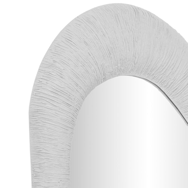 Orpheus 20"X59" Ribbed Faux Stone Floor Mirror-zoom-