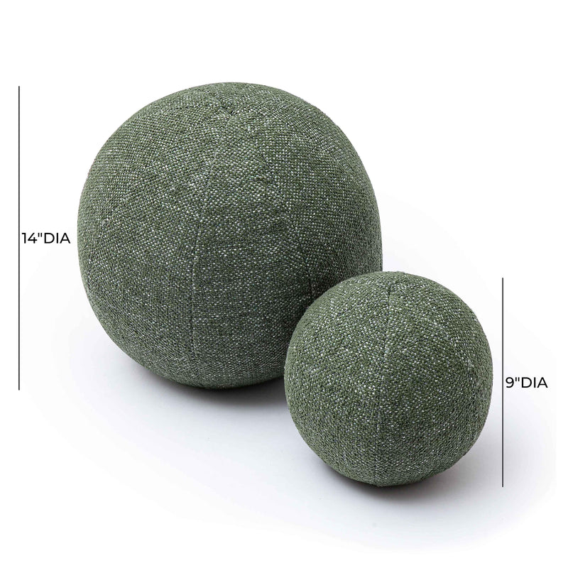 Boba Textured Basketweave Ball Throw Pillow (9"-14")-zoom-
