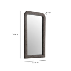 Heidi 43"X78" Upholstered Oversized Floor Mirror