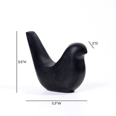 Black Marble Bird Statue