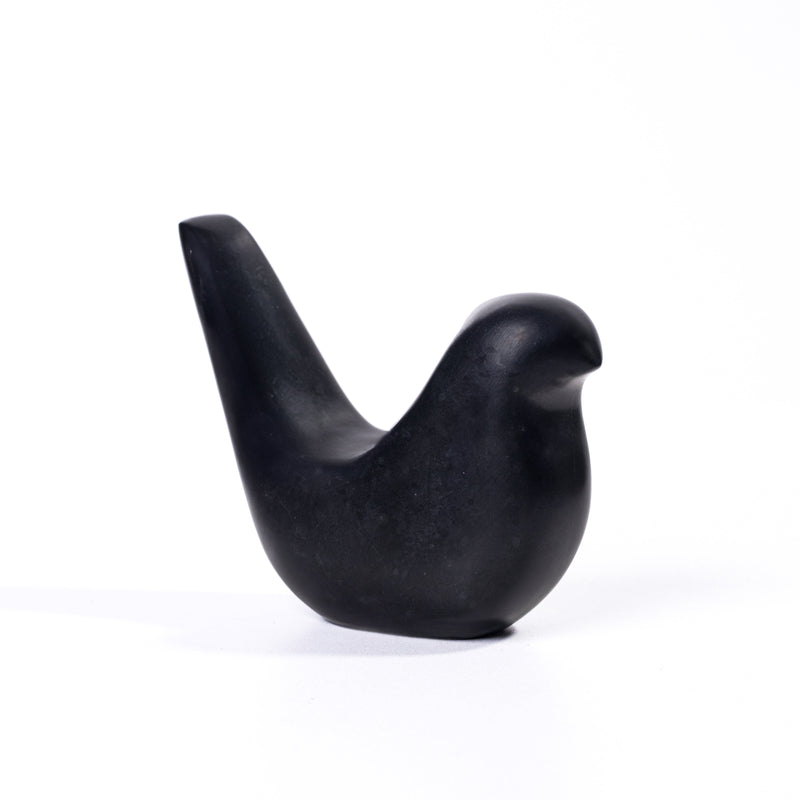 Black Marble Bird Statue-zoom-