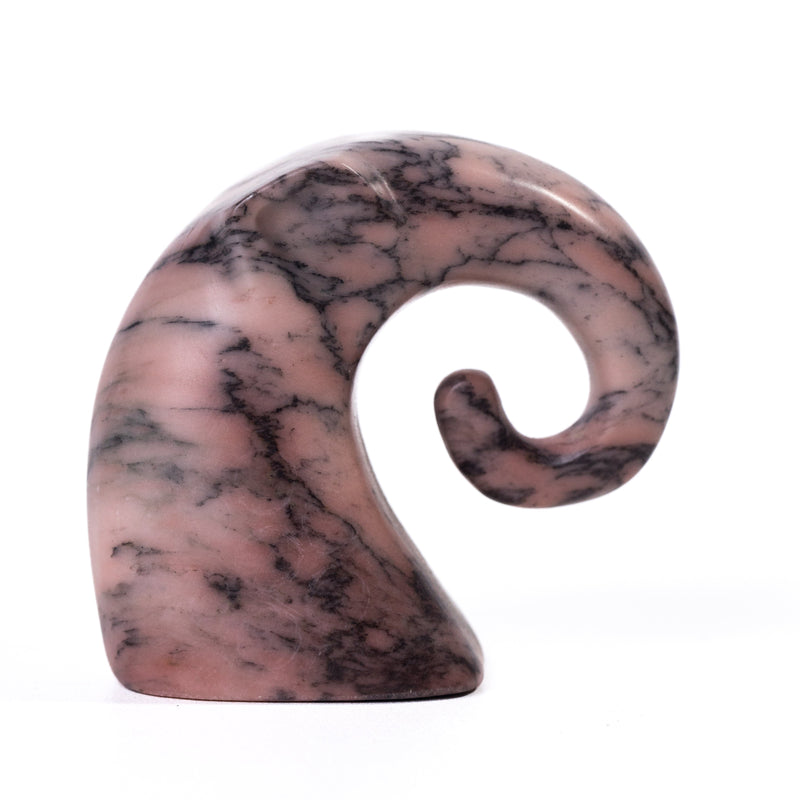 Marble Pink Elephant Statue-zoom-