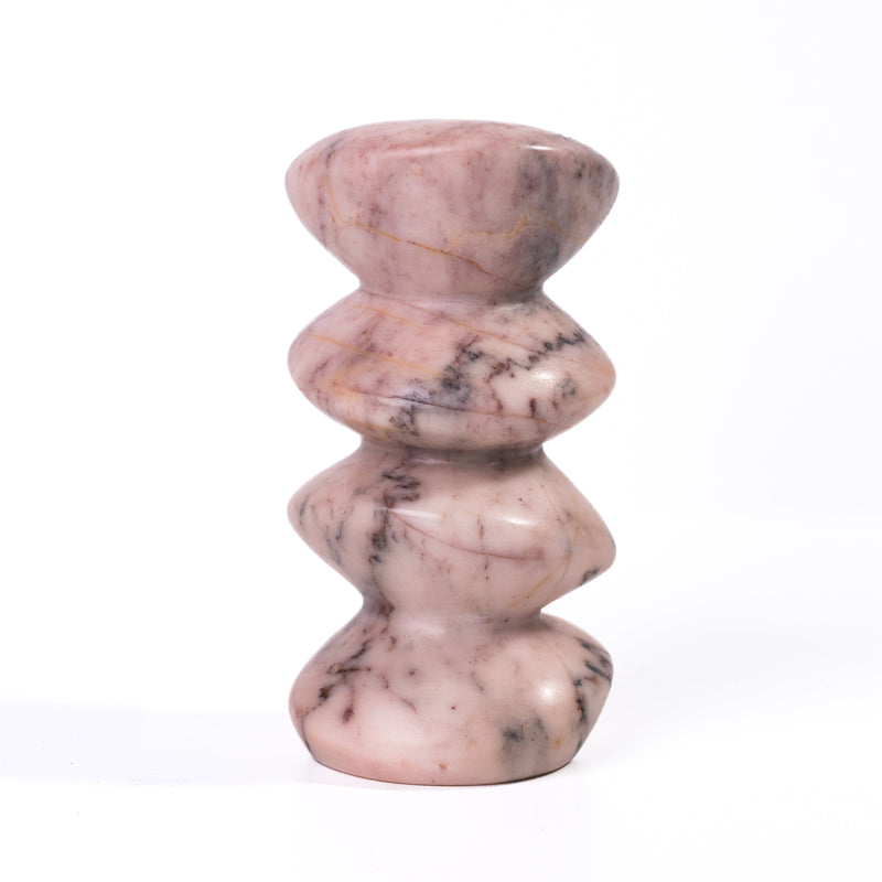 Marble Pink Cairn Decorative Object-zoom-