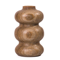 Marble Dark Onyx Swell Decorative Vase