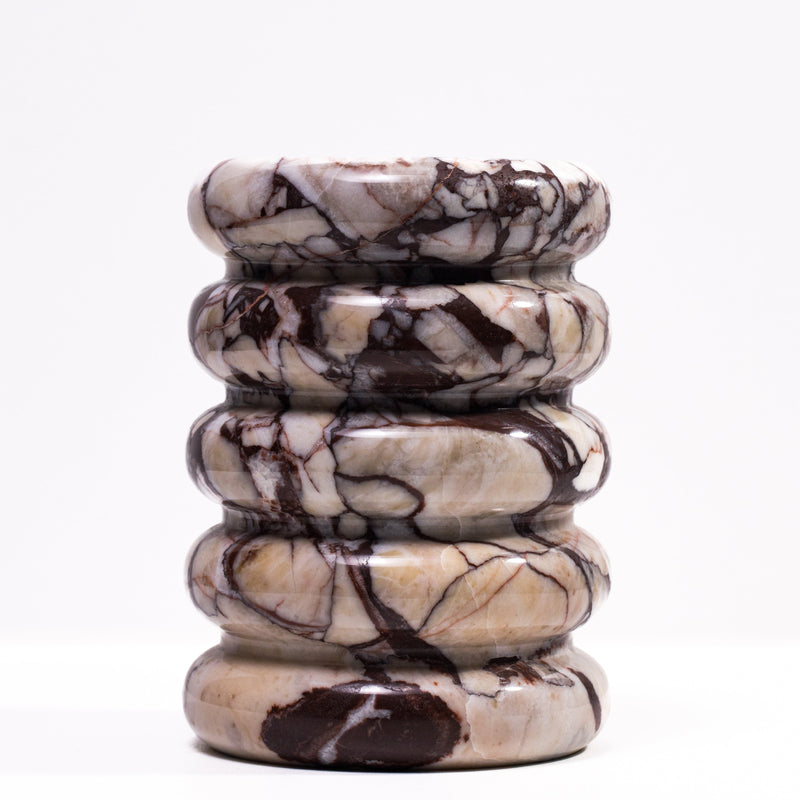 Marble Layered Decorative Vase-zoom-