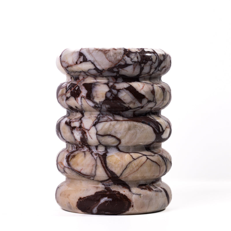 Marble Layered Decorative Vase-zoom-