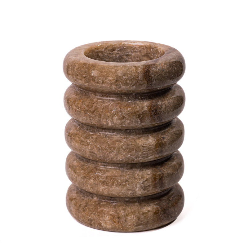 Marble Layered Decorative Vase-zoom-