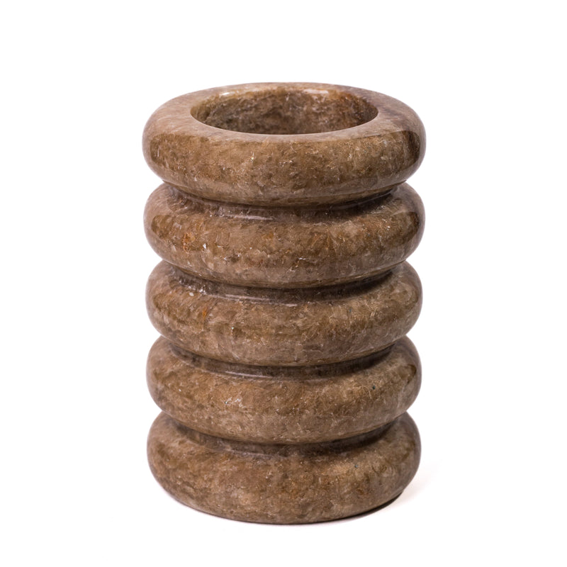 Marble Layered Decorative Vase-zoom-