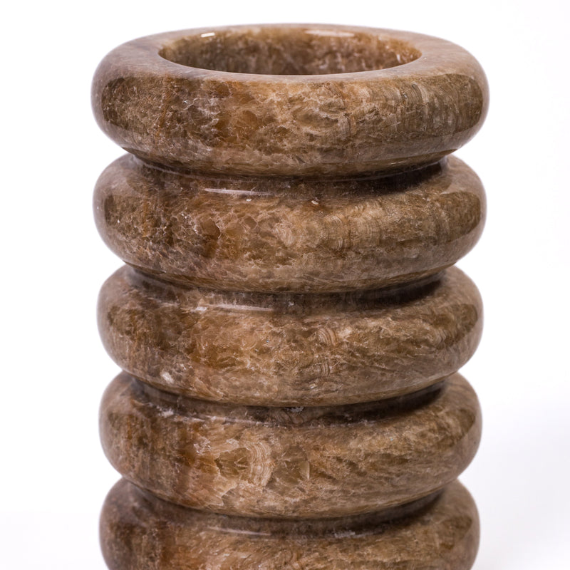 Marble Layered Decorative Vase-zoom-