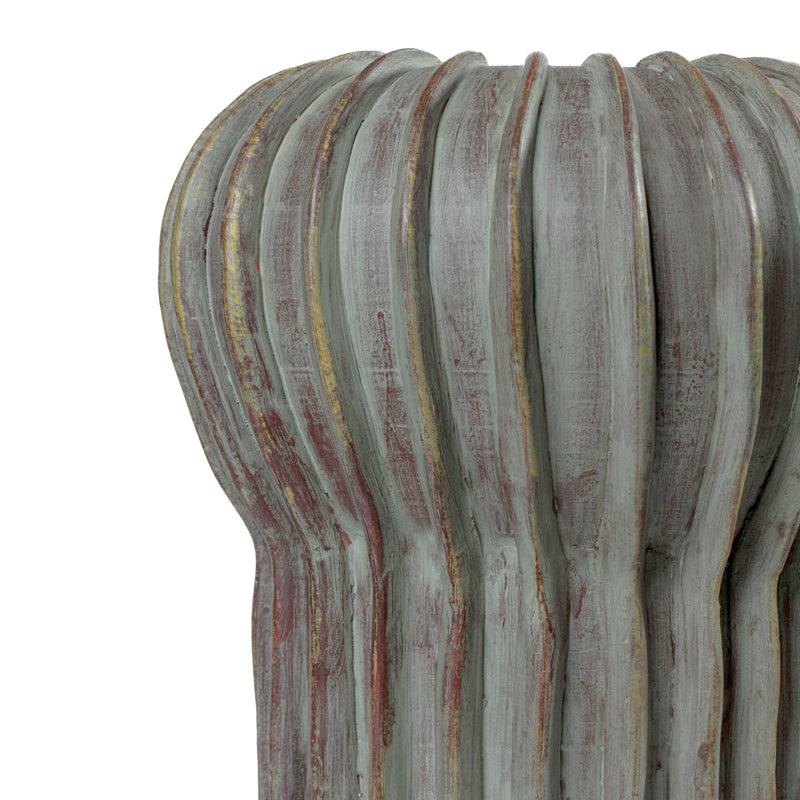 Visha Grey Green Terracotta Decorative Vase-zoom-
