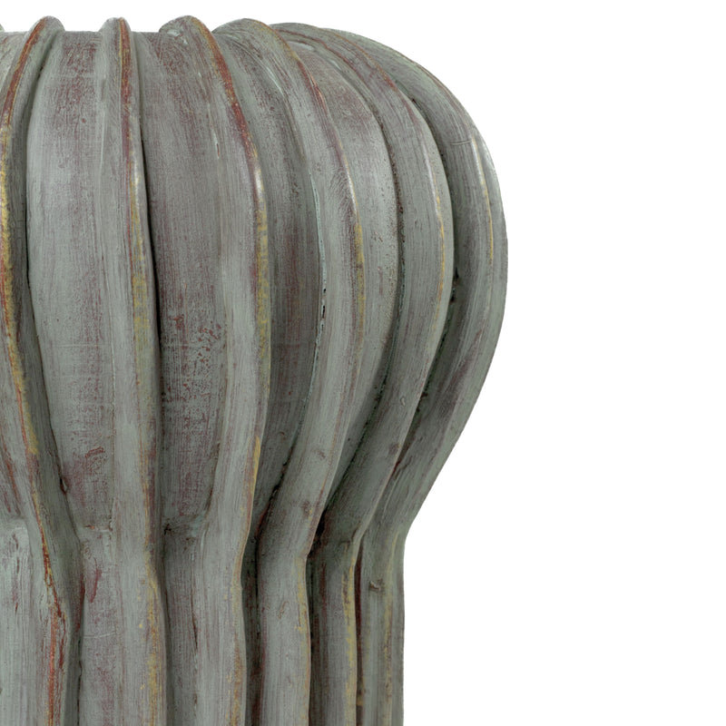 Visha Grey Green Terracotta Decorative Vase-zoom-