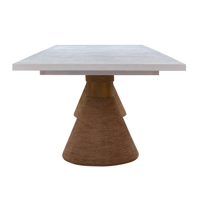 Rishi 120" Rope Rectangular Dining Table-zoom-