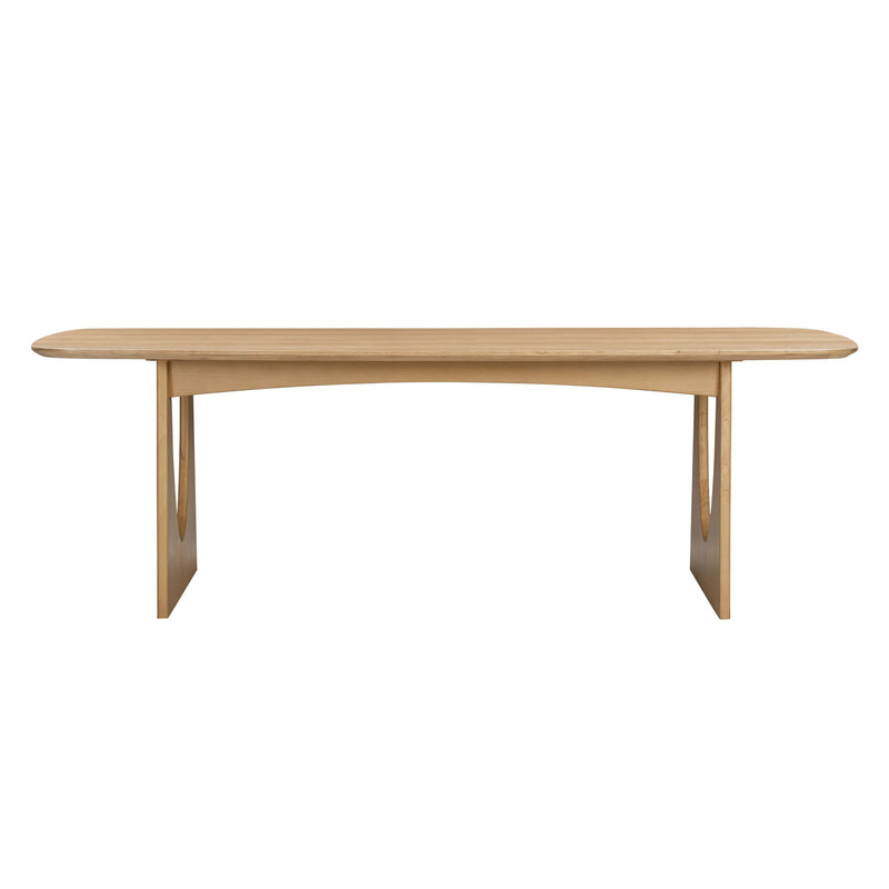 Cybill Natural Ash Rectangular Dining Table (79"-94")-zoom-