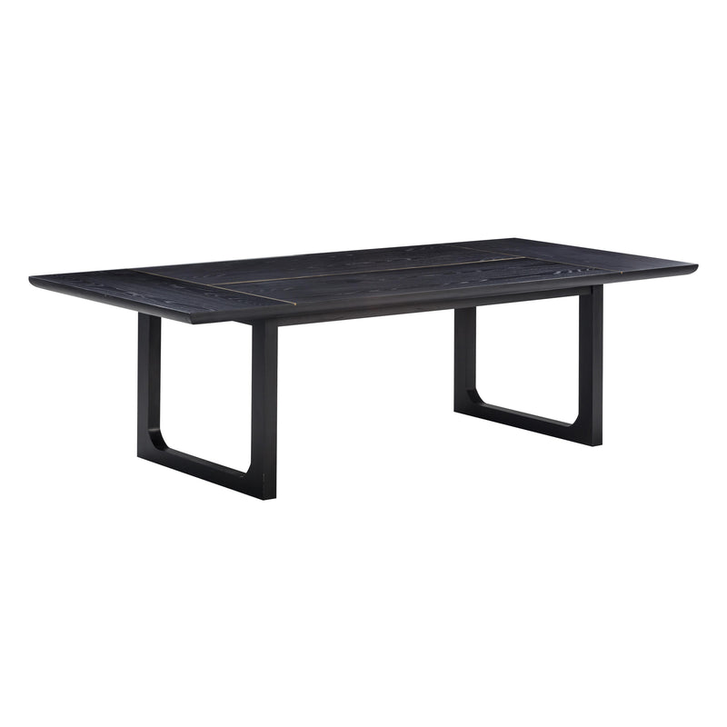 Shiloh 102" Black Ash Rectangular Dining Table-zoom-