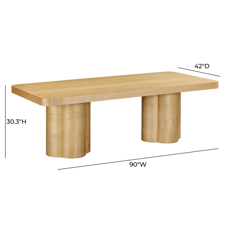 Bambi 90" Ash Rectangular Dining Table-zoom-