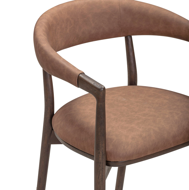 Vina Performance Vegan Leather Dining Chair-zoom-