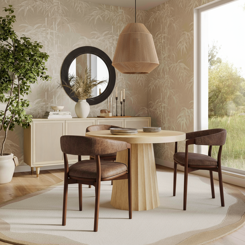 Vina Performance Vegan Leather Dining Chair-zoom-