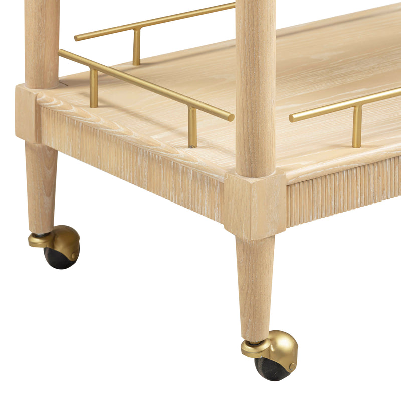 Slosh 37" Natural Ash Bar Cart-zoom-