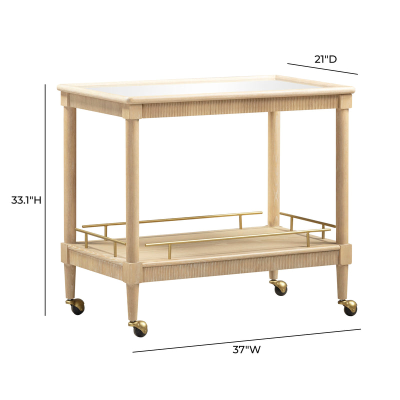 Slosh 37" Natural Ash Bar Cart-zoom-