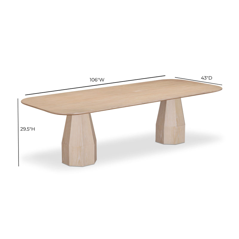 Brocha 106" Ash Wood Rectangular Dining Table-zoom-