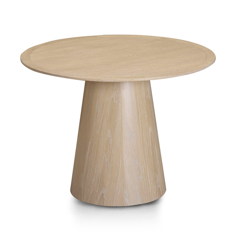 Sahara Round Oak Dining Table (41"-60")-zoom-