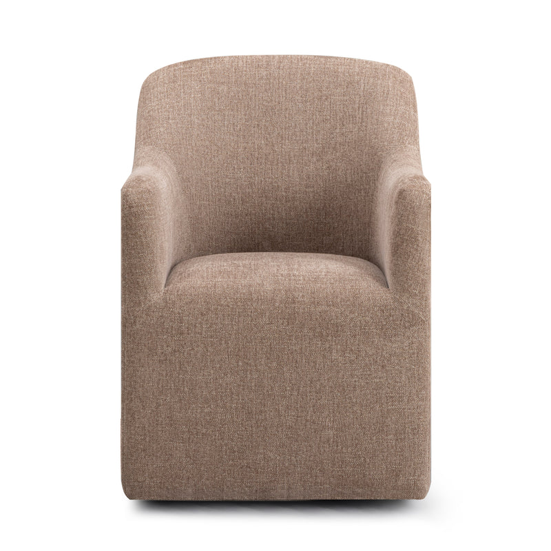 Helena Tall Textured Weave Performance Fabric Dining Chair-zoom-