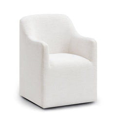 Helena Tall Textured Weave Performance Fabric Dining Chair