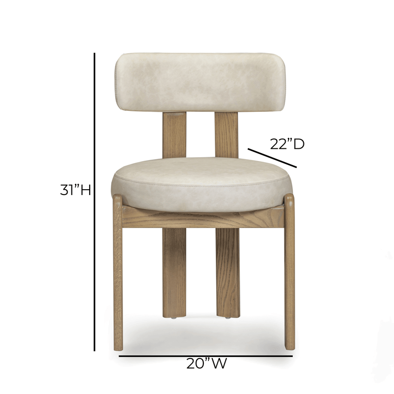 Odessa Performance Vegan Leather Dining Chair-zoom-