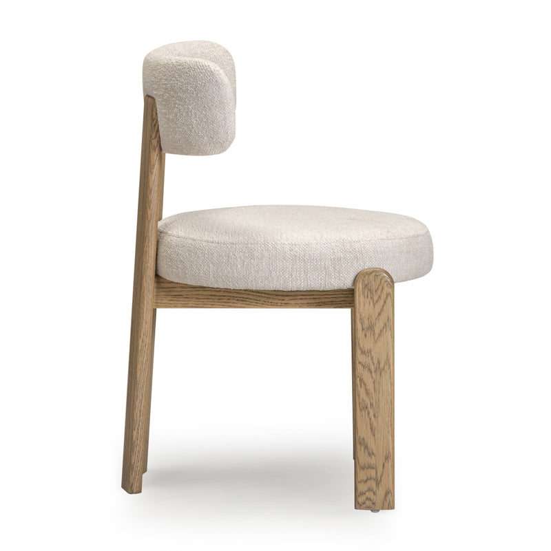 Odessa Cream Performance Fabric Dining Chair-zoom-