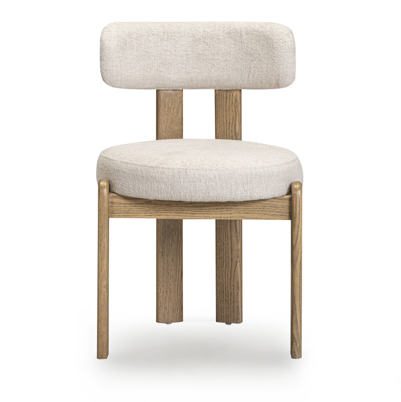Odessa Cream Performance Fabric Dining Chair-zoom-
