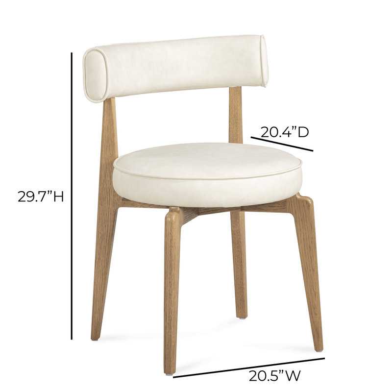 Nikita Performance Vegan Leather Dining Chair-zoom-