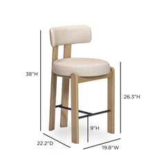 Odessa Performance Vegan Leather Counter Stool