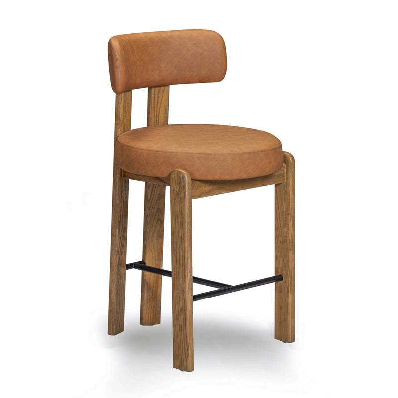 Odessa Performance Vegan Leather Counter Stool-zoom-
