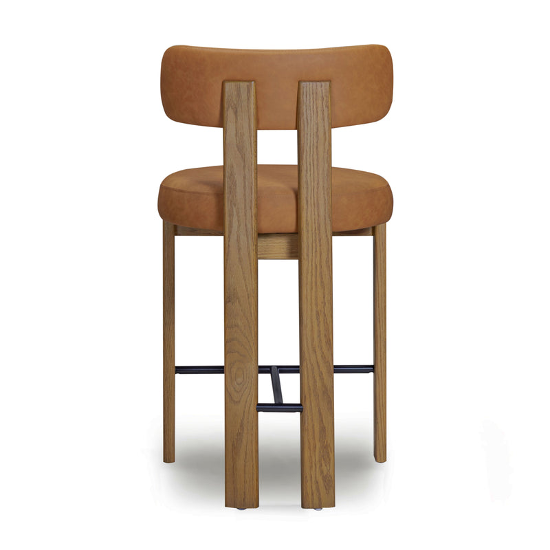 Odessa Performance Vegan Leather Counter Stool-zoom-